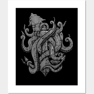 Kraken Octopus Posters and Art